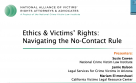 Title Slide of Ethics & Victims' Rights Presentation